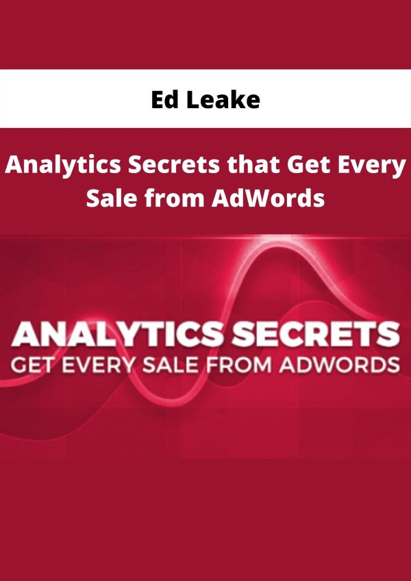 Analytics Secrets That Get Every Sale From Adwords