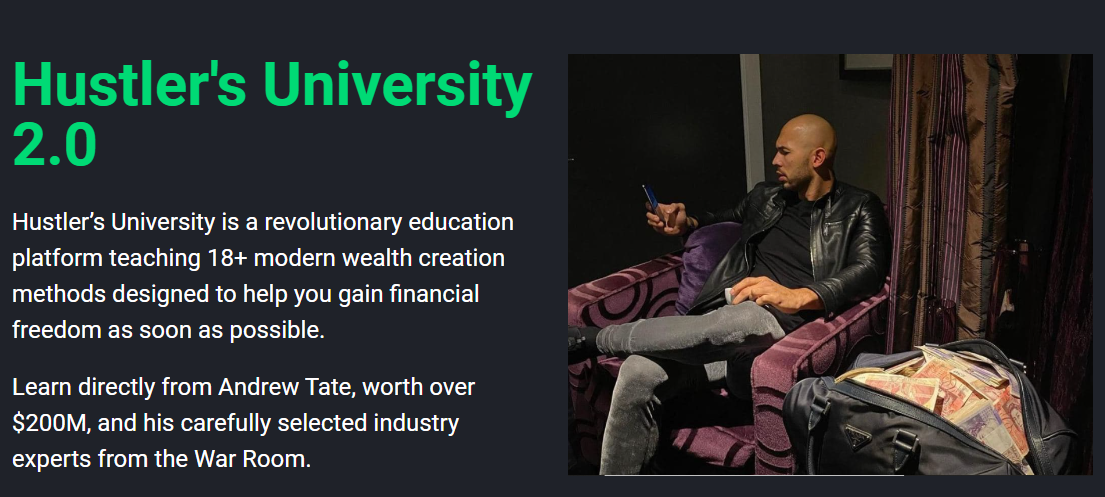 Hustle University Andrew Tate