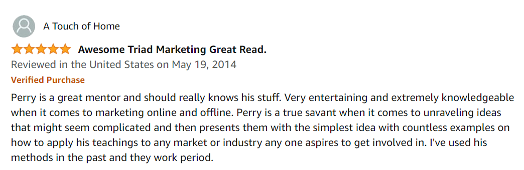 Perry Belcher Reviews