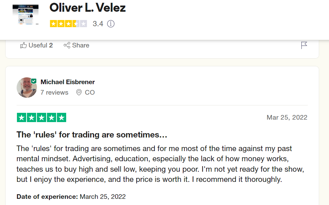 Oliver Velez Review