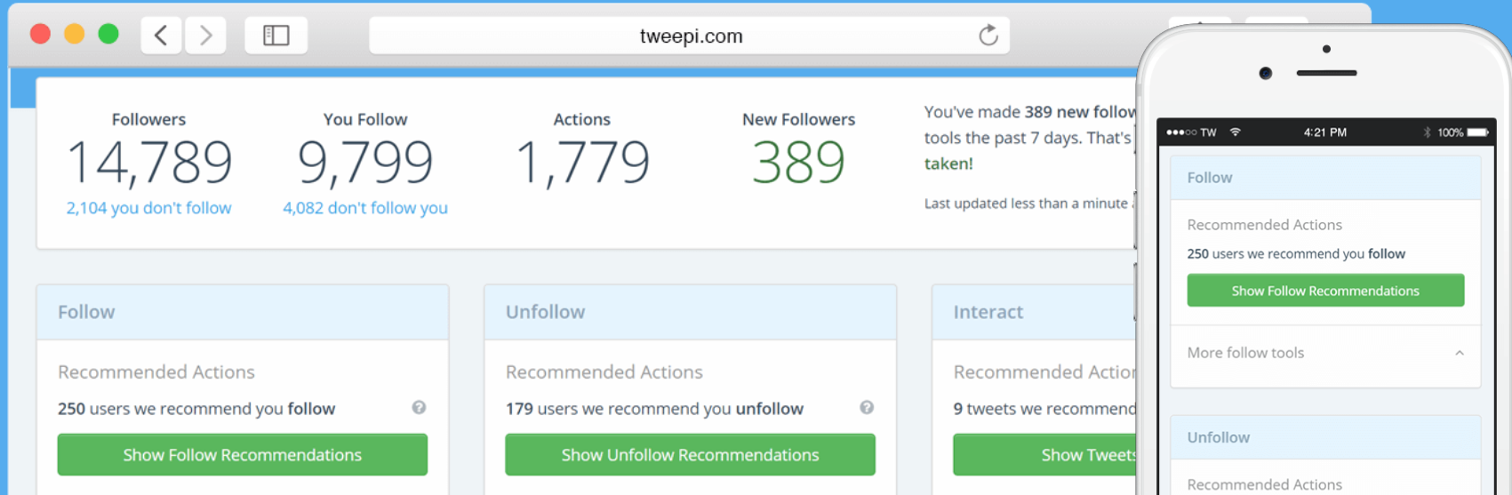 Tweepi Tool To Grow Twitter Followers