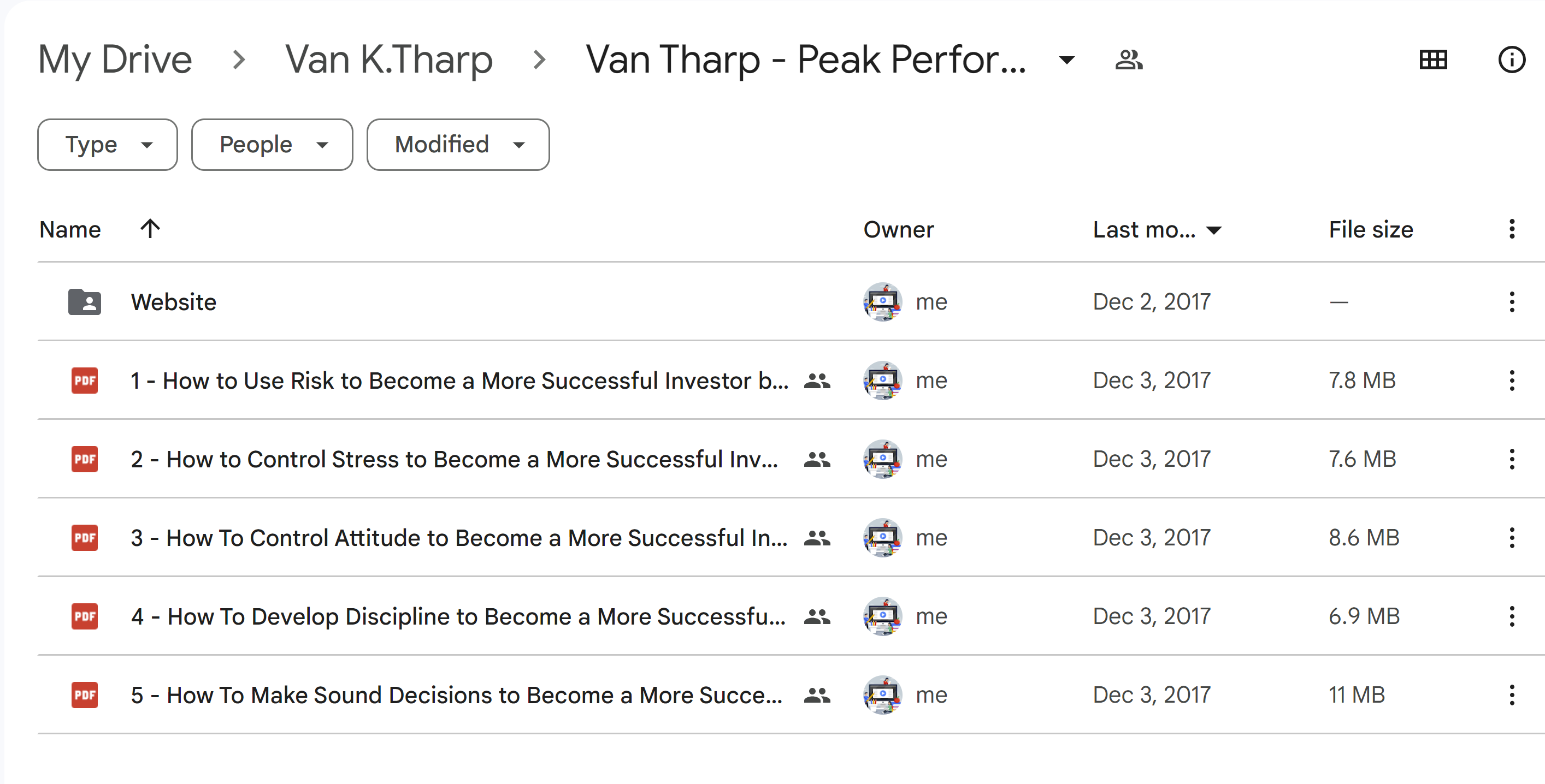 Van Tharp - Peak Performance Course For Investors And Traders