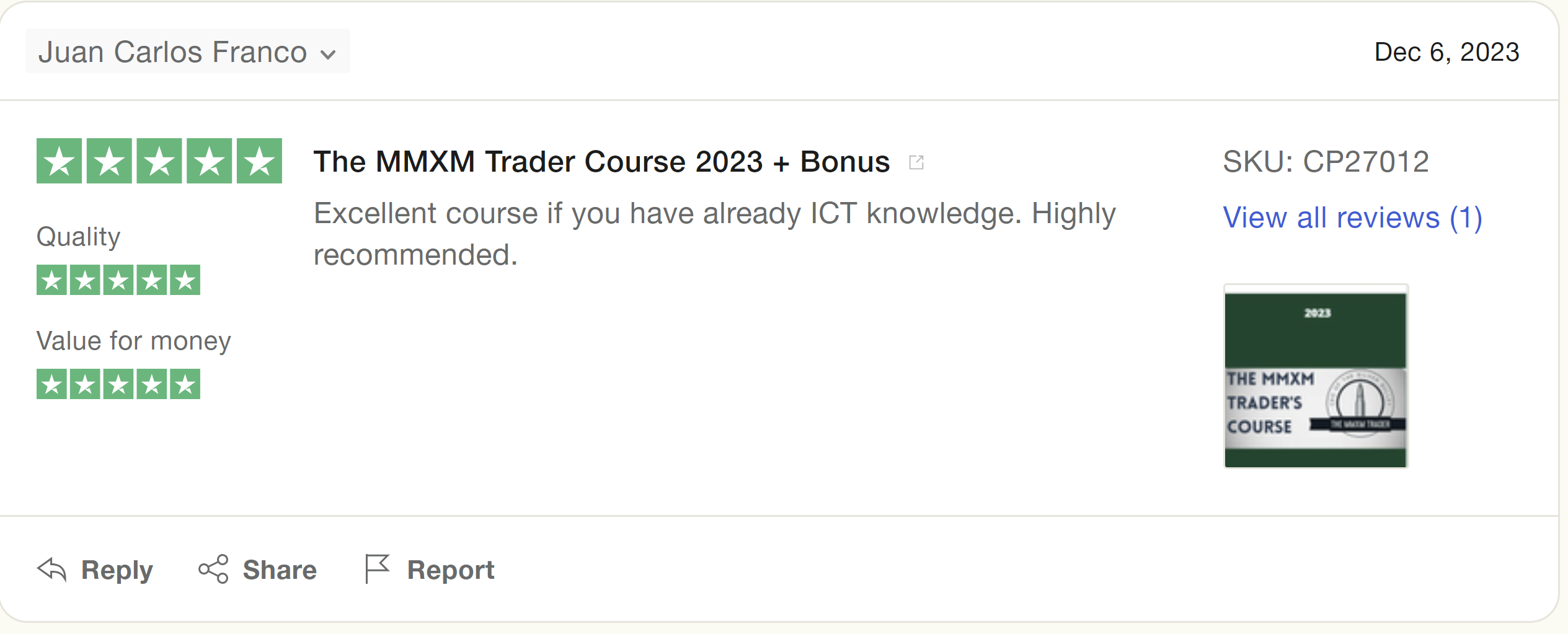 The Mmxm Traders Course Trustpilot