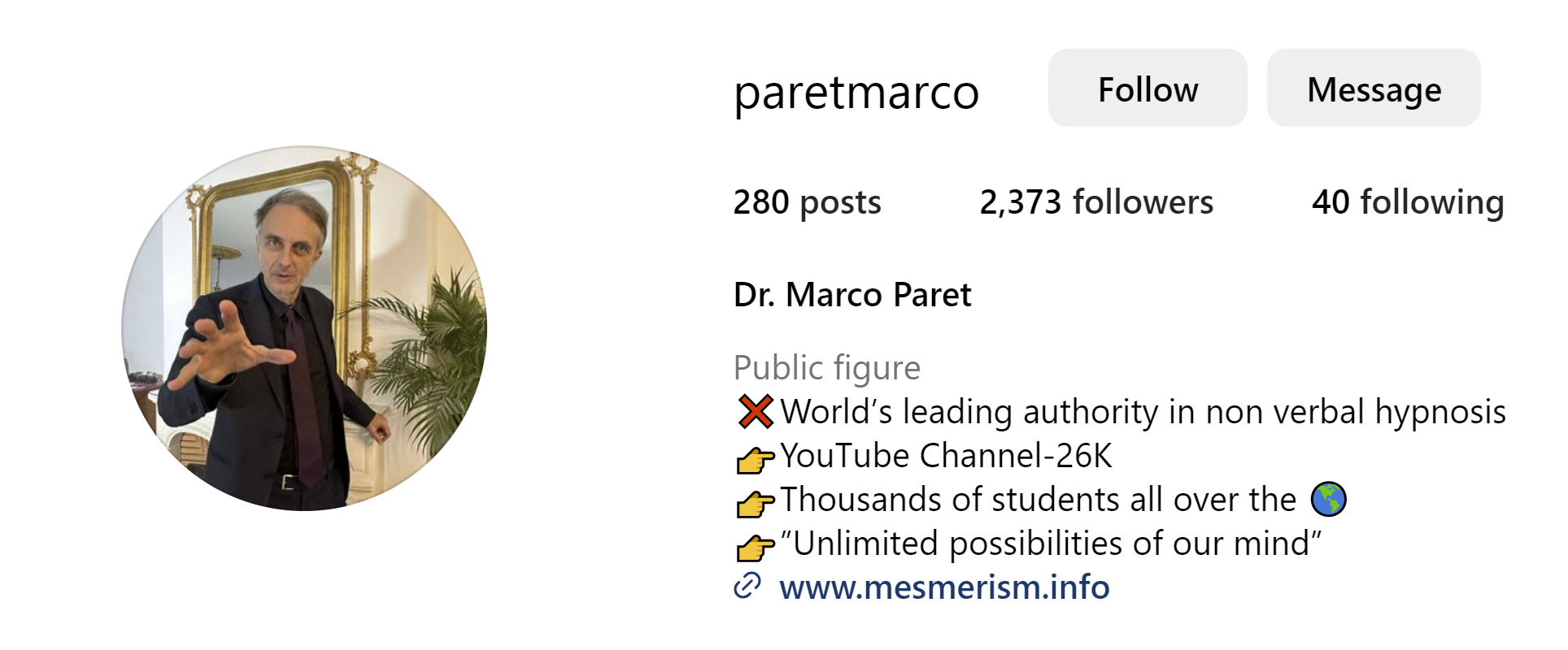 Who Is Dr. Marco Paret