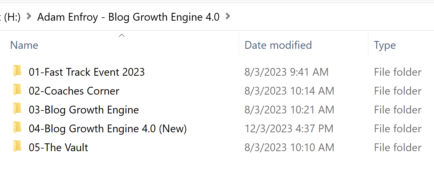 Adam Enfroy Blog Growth Engine 4.0