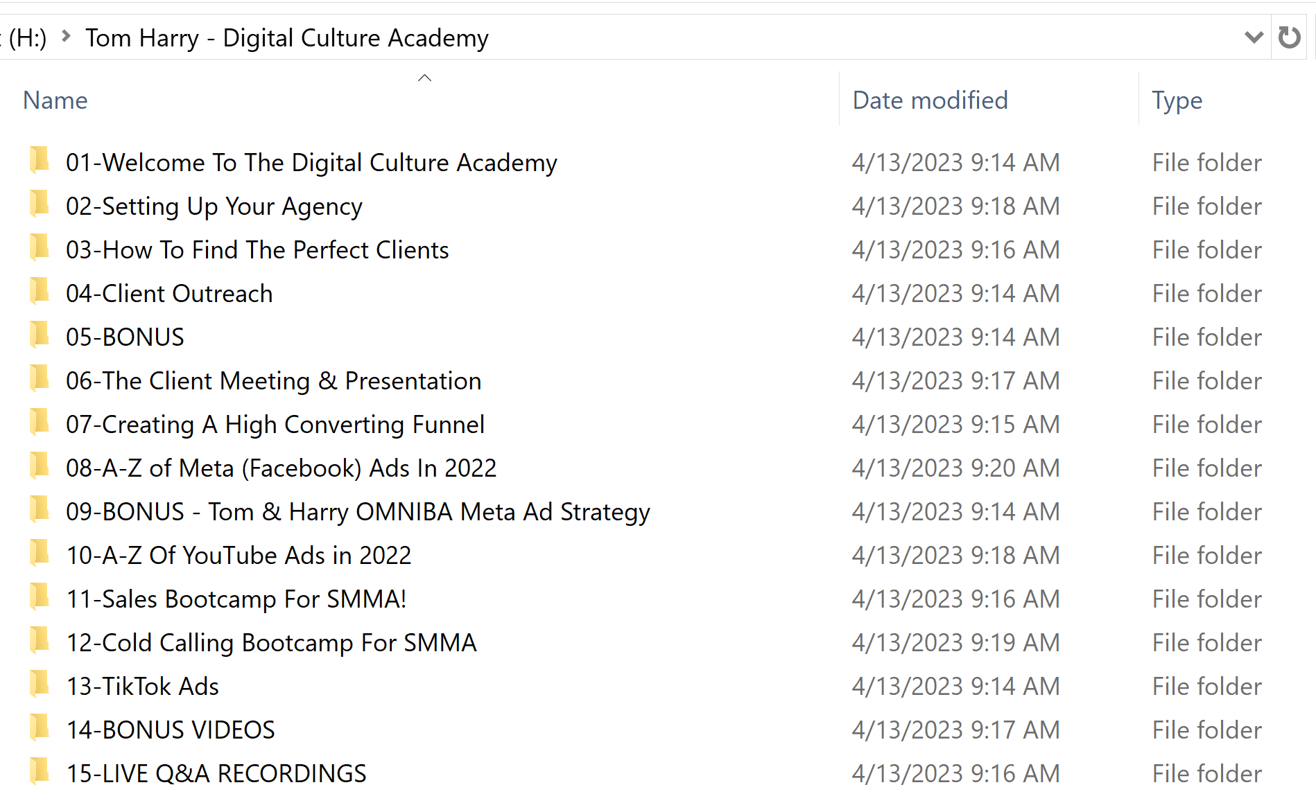 Tom &Amp; Harry - Digital Culture Academy Course