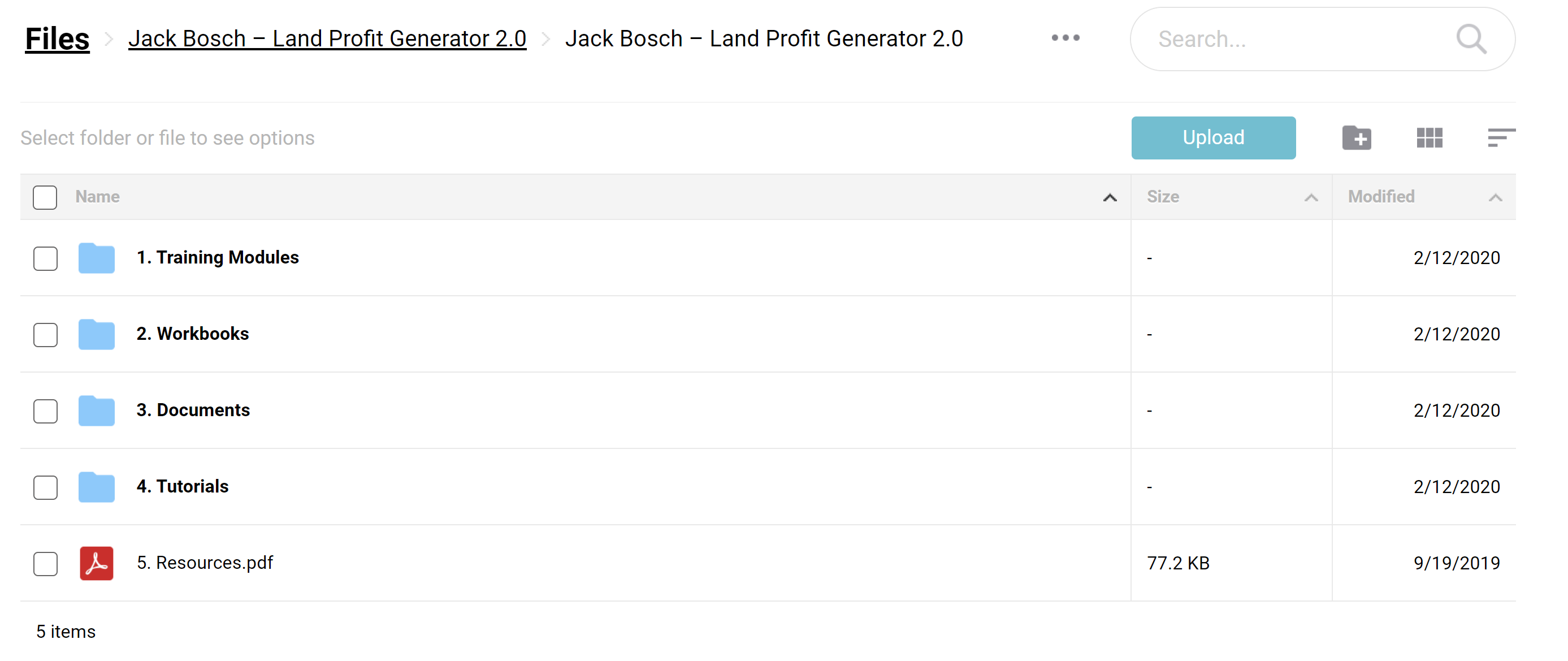Jack Bosch Land Profit Generator 2.0
