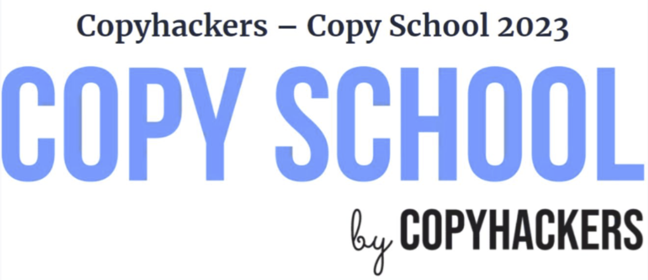 Copyhackers Copy School 2023
