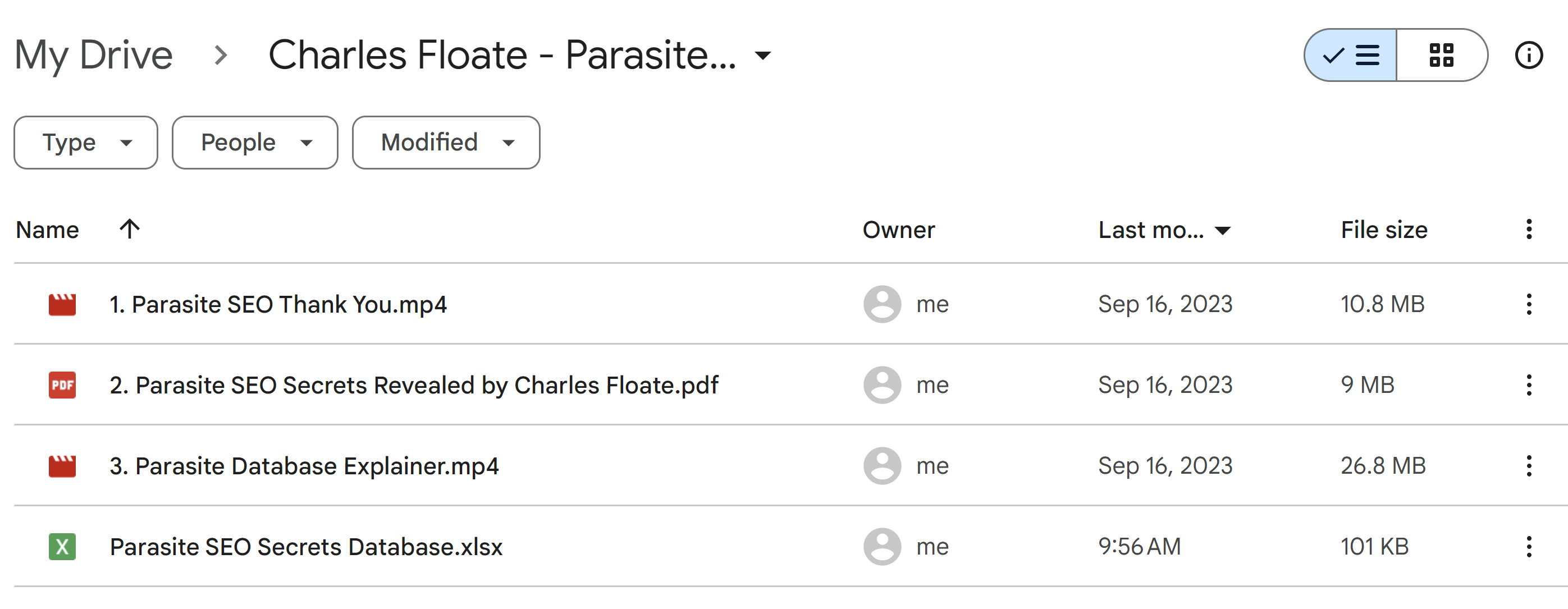 Charles Floate Parasite Seo Secrets 2023