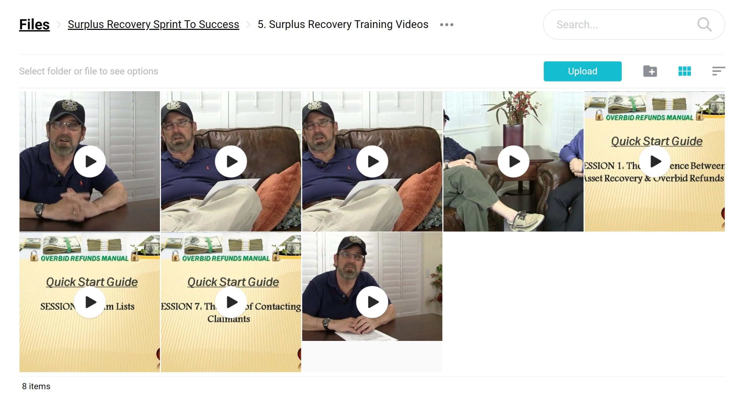 Surplus Recovery Videos Training