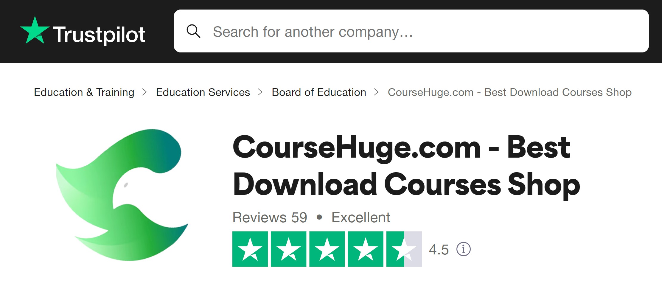 Trustpilot Coursehuge.com