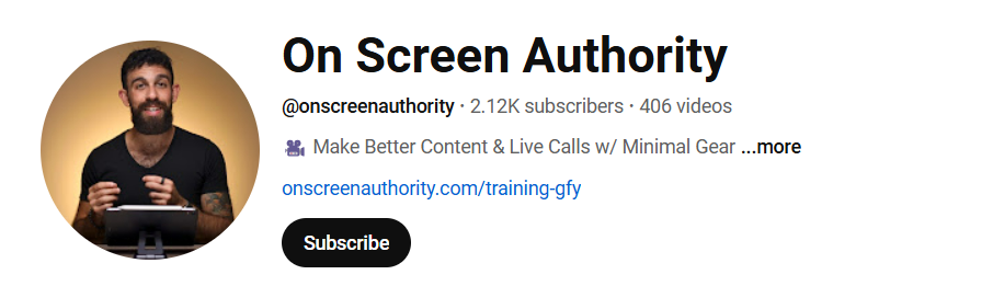 What is On-Screen Authority