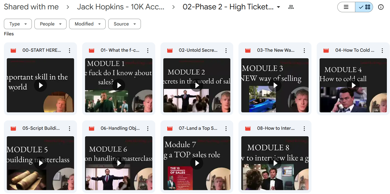 Jack Hopkins course 