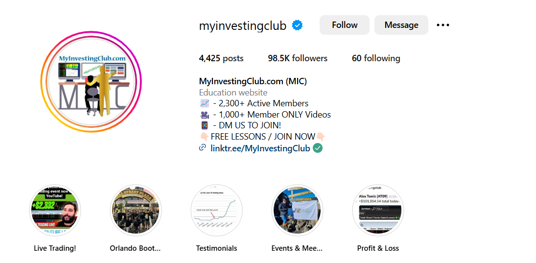 What is MyInvestingClub