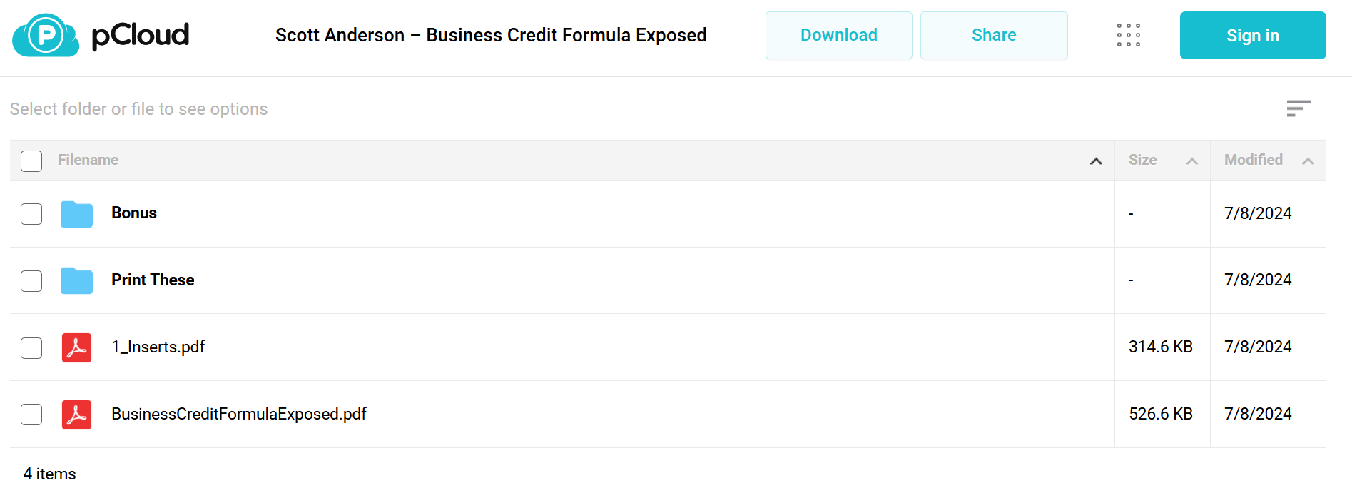 Download Scott Anderson Business Credit Formula Exposed