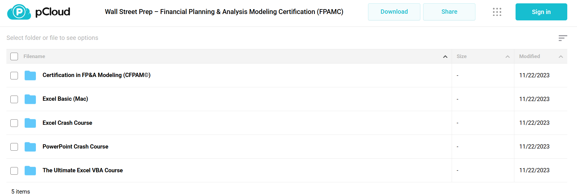 Download Wall Street Prep Financial Planning & Analysis Modeling Certification (FPAMC)