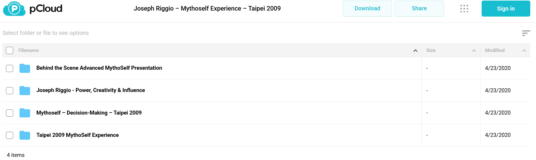 Download Dr. Joseph Riggio Mythoself Experience