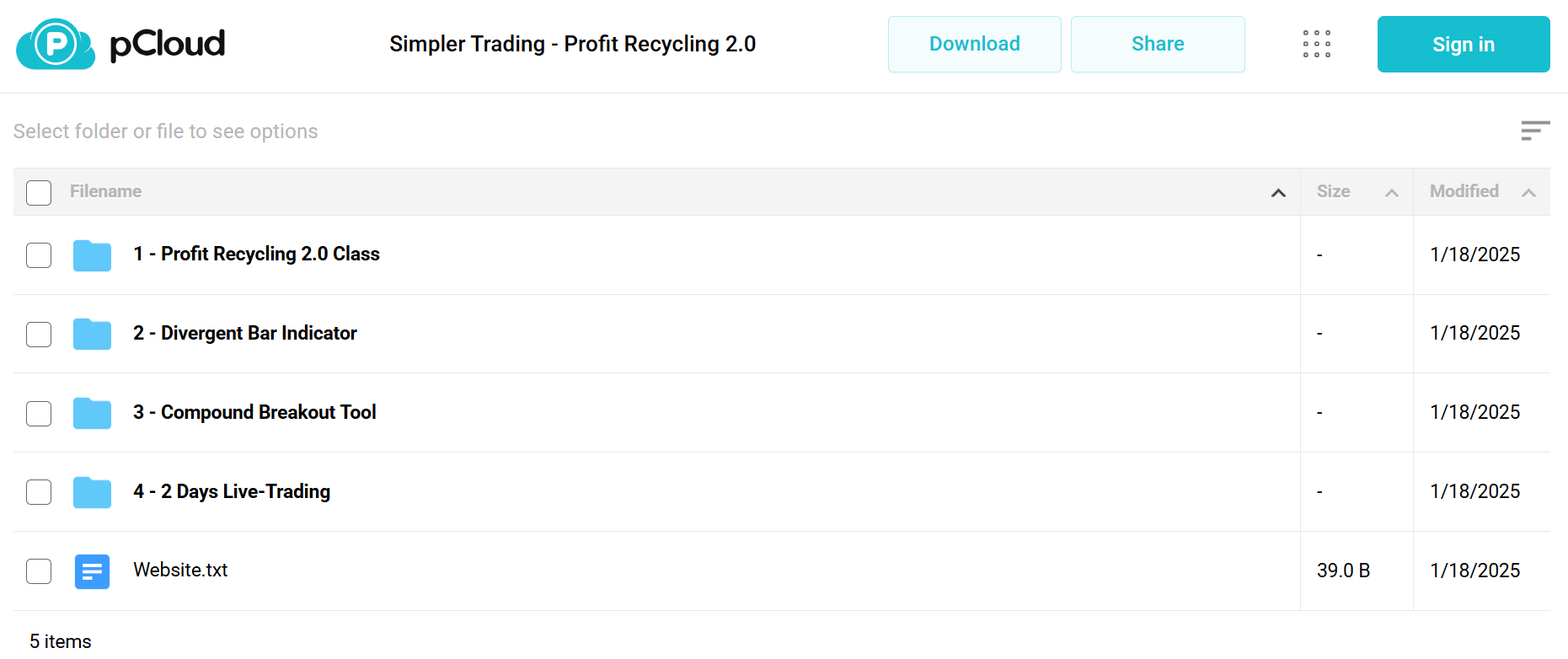 Download Simpler Trading Profit Recycling 2.0