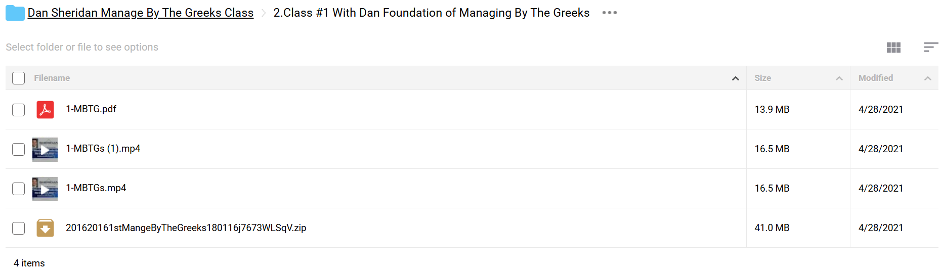 Manage By The Greeks
