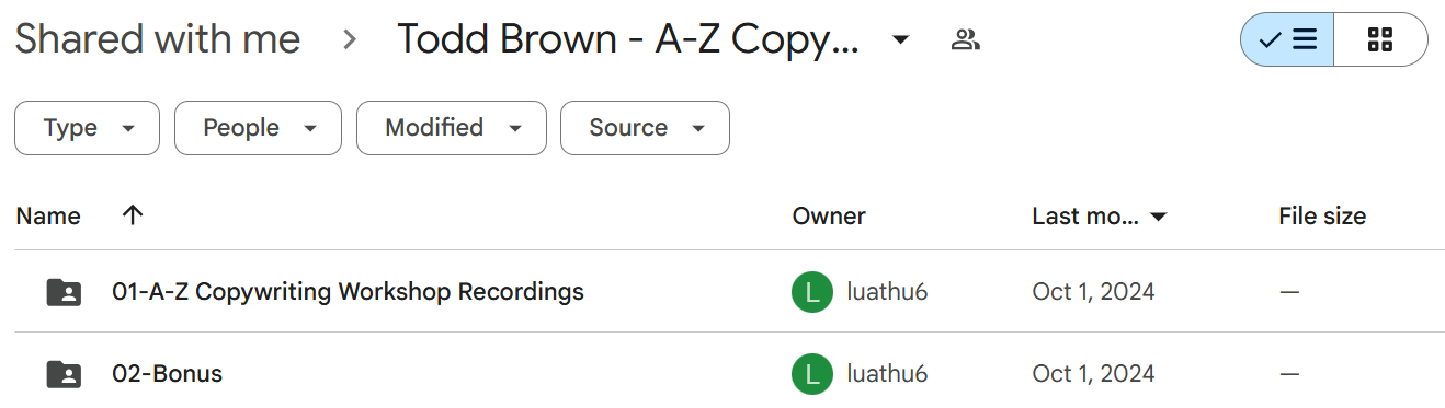 Download Todd Brown A-Z Copywriting Workshop