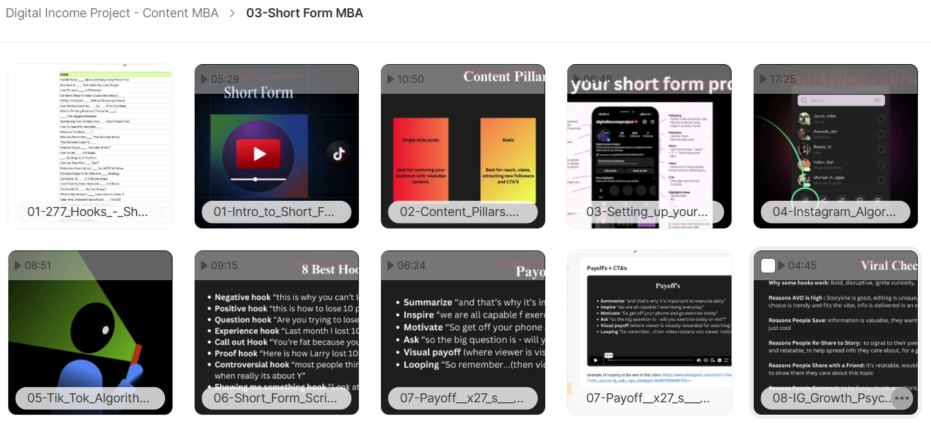 Digital Income Project course 