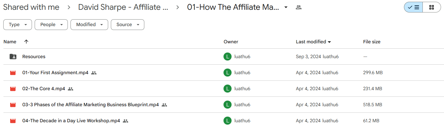 Affiliate Marketing Business Blueprint course