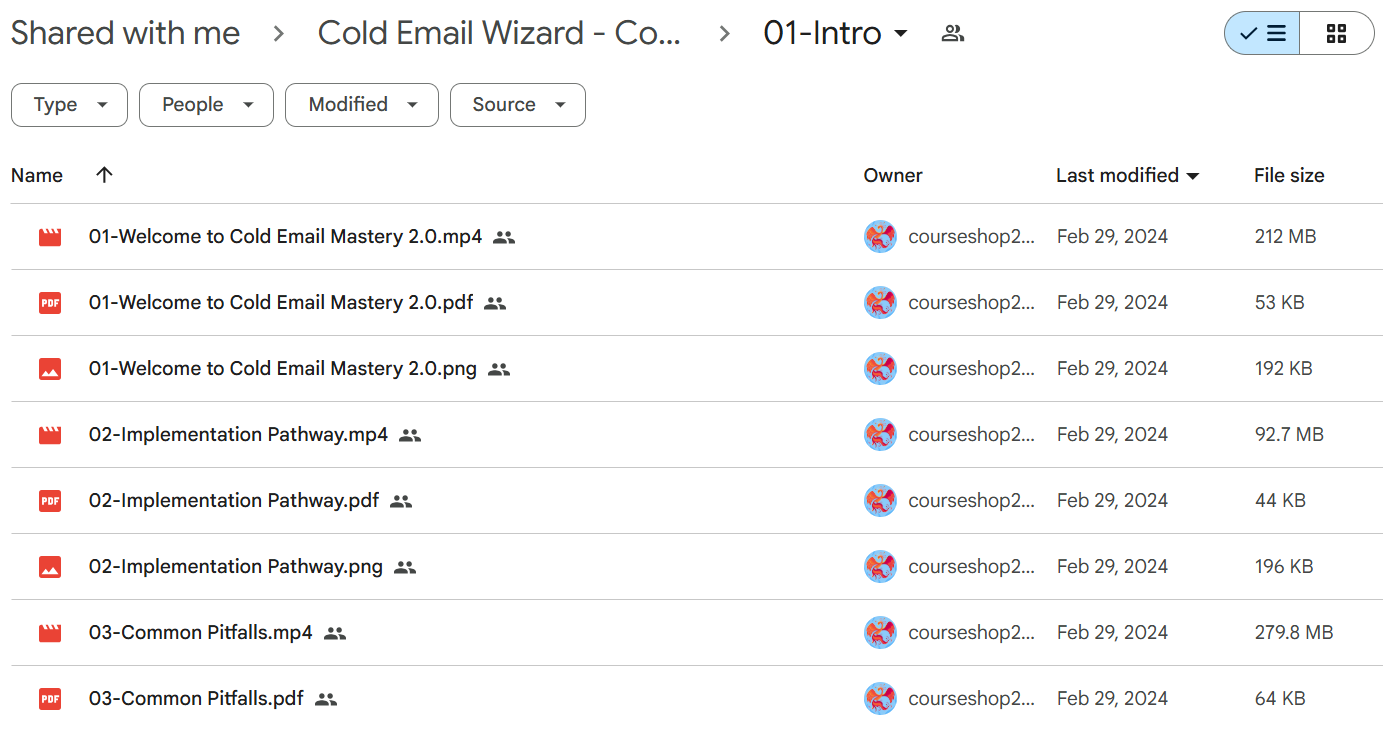 Cold Email Mastery 2.0 course