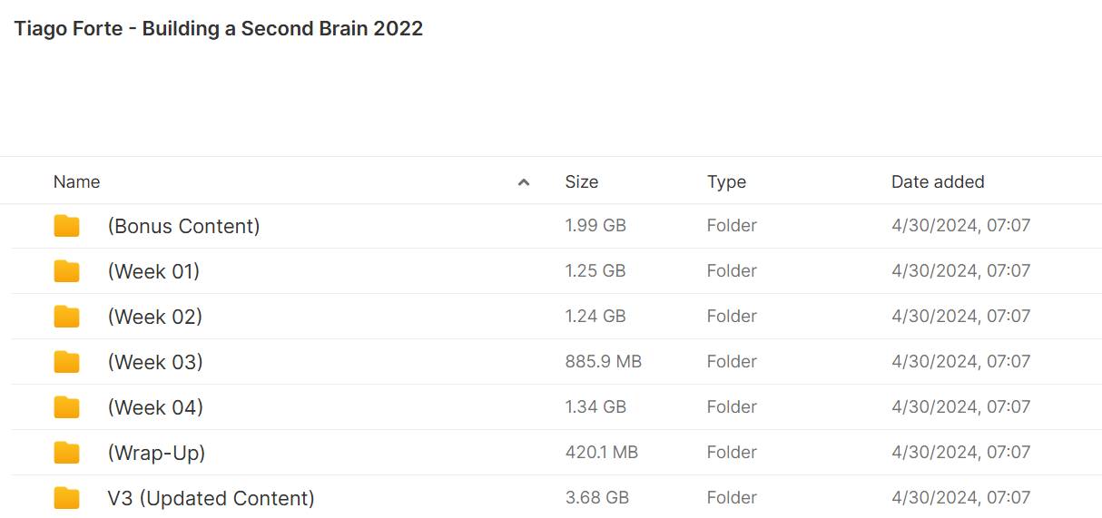 Download Tiago Forte Building A Second Brain Foundation