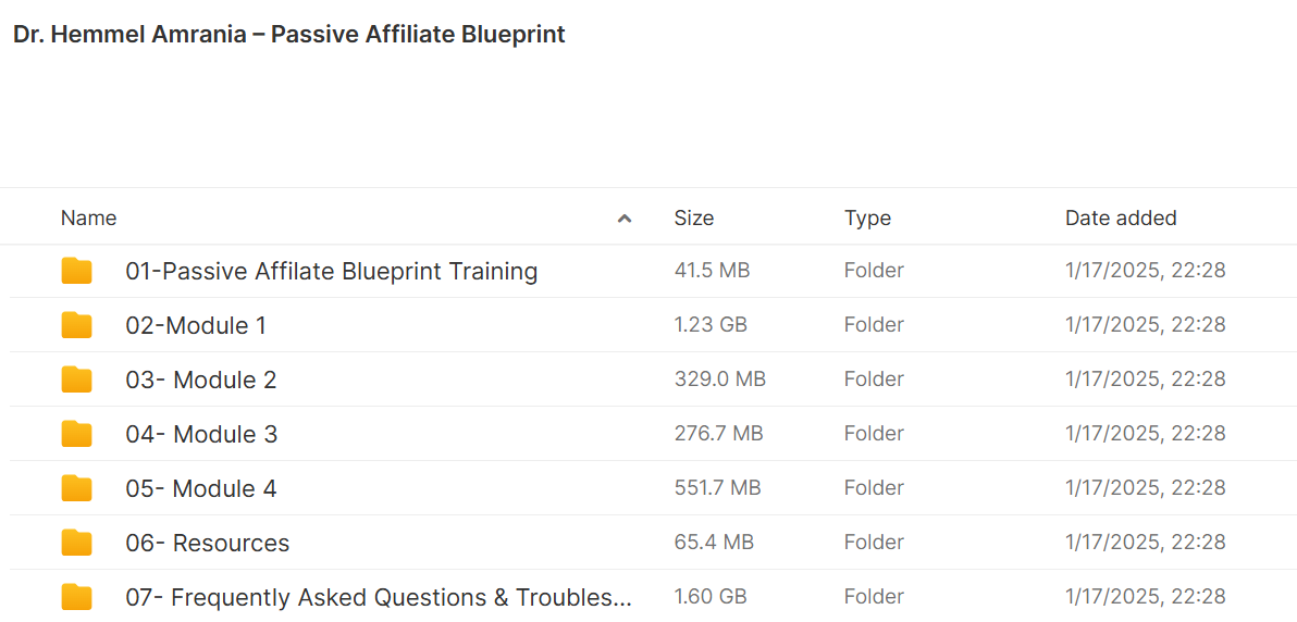 Download Dr. Hemmel Amrania Passive Affiliate Blueprint
