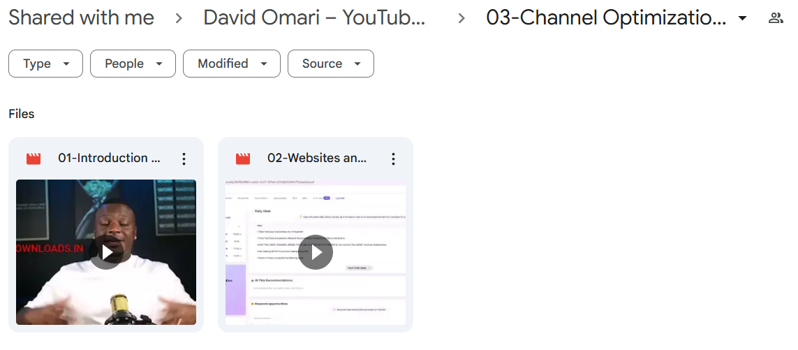 David Omari course