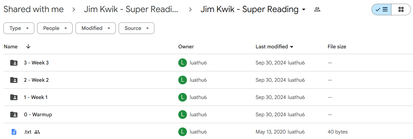 Super Reading course 