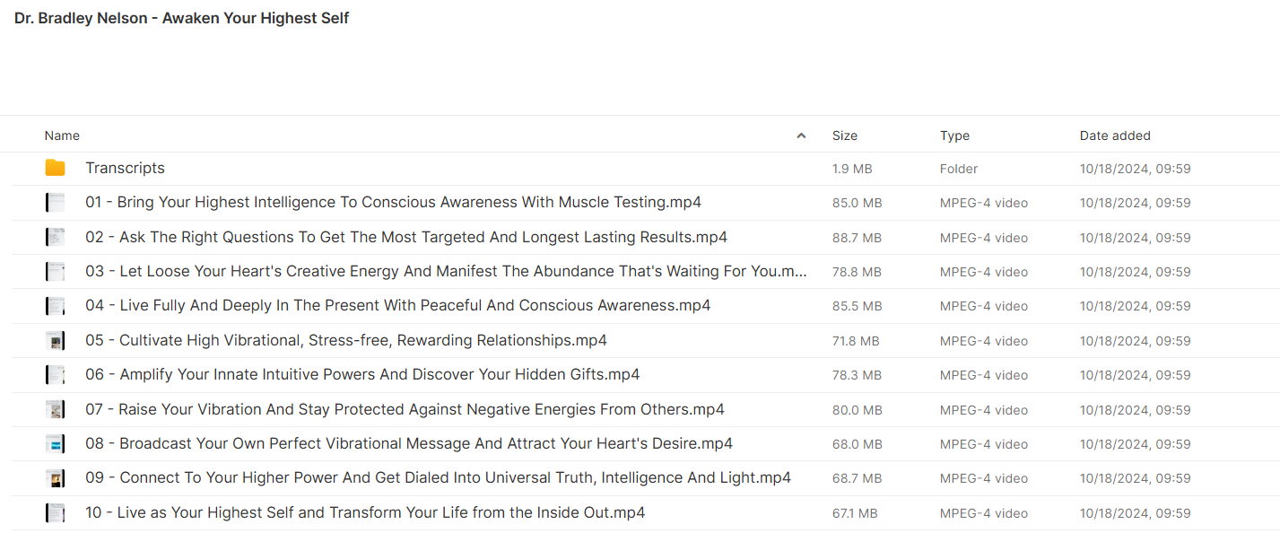 Download Dr. Bradley Nelson Awaken Your Highest Self