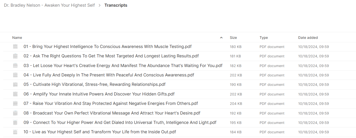 Awaken Your Highest Self course