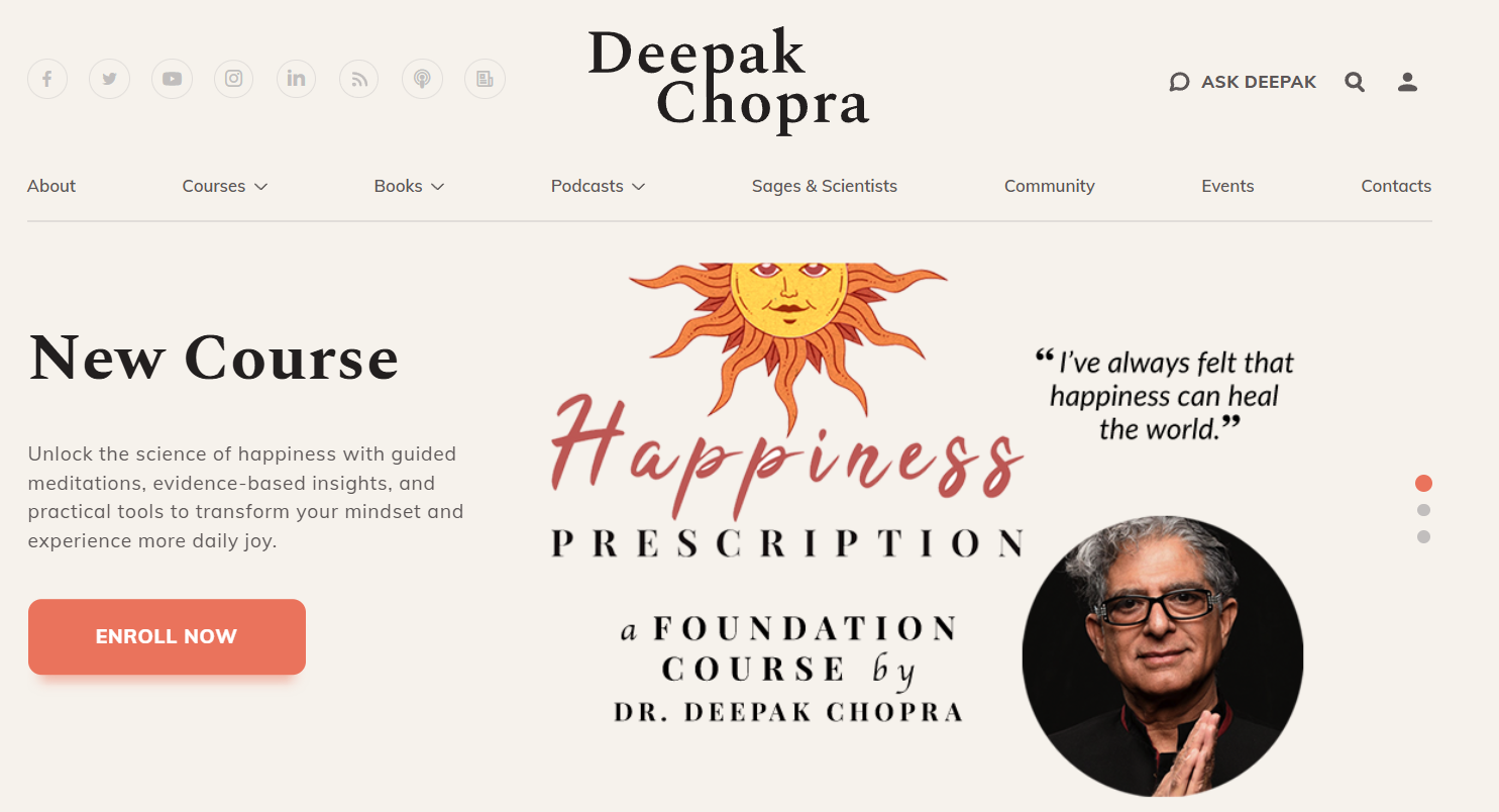 Who is Deepak Chopra