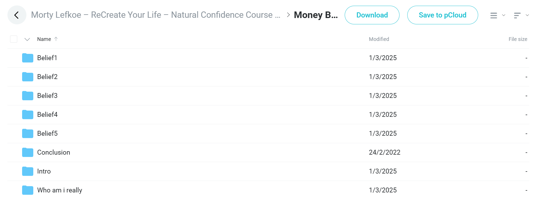 ReCreate Your Life course