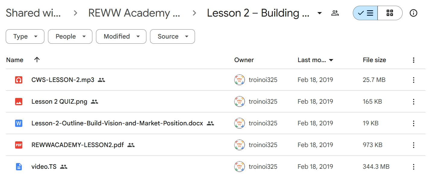 REWW Academy course
