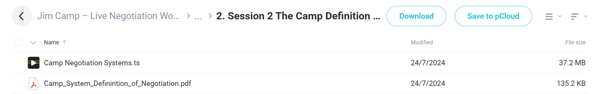 Jim Camp course