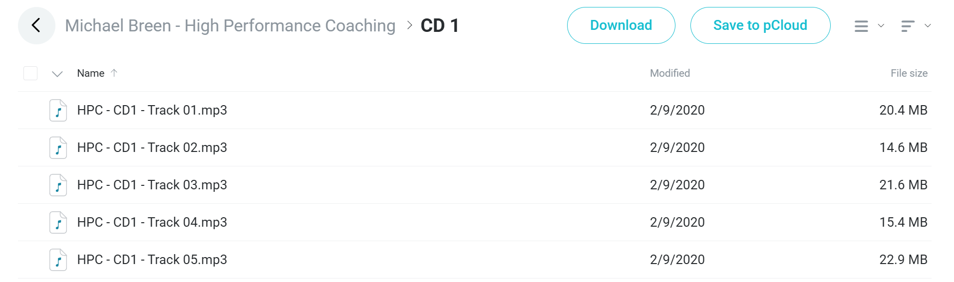 High Performance Coaching course