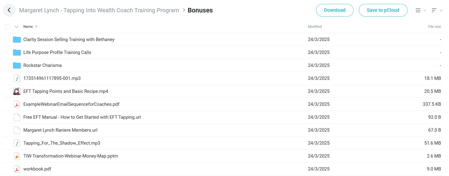 Tapping Into Wealth Coach Training Program course
