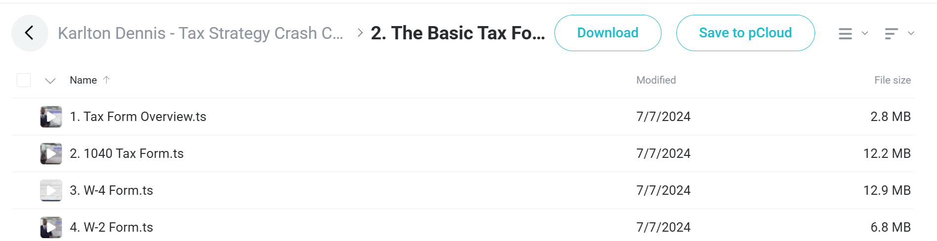 Tax Strategy Crash course