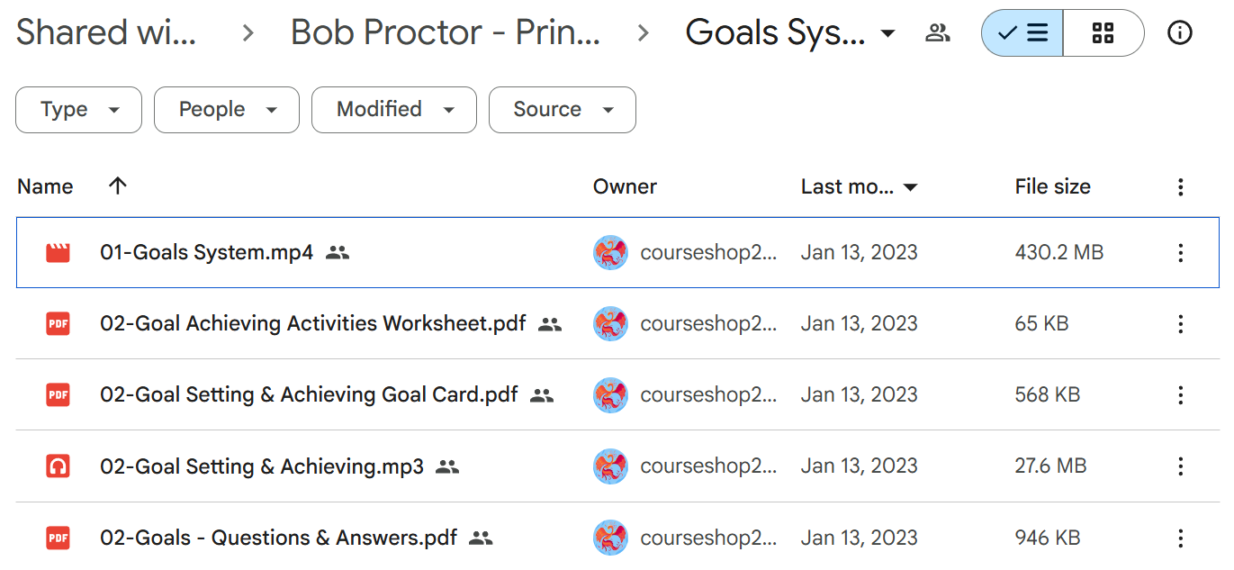 Principles Of Prosperity course