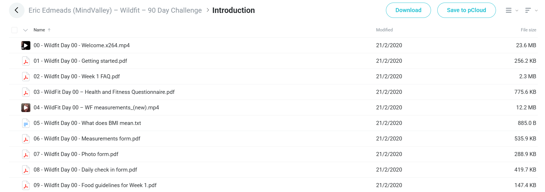 90 Day Challenge course
