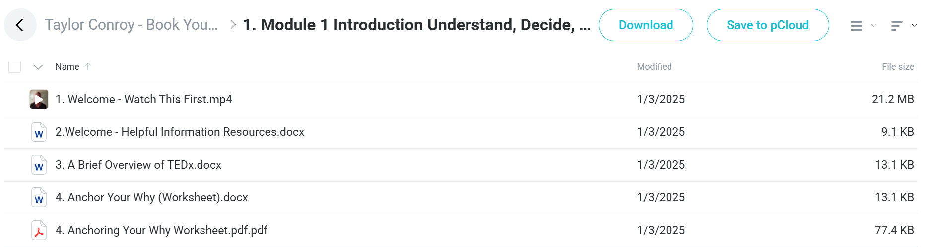 Book Your Talk course