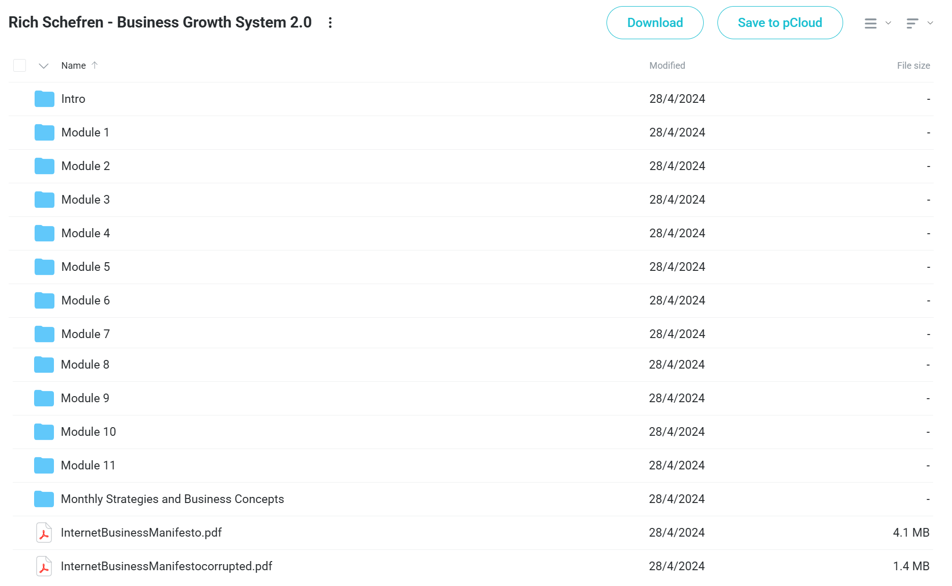 Download Rich Schefren Business Growth System 2.0