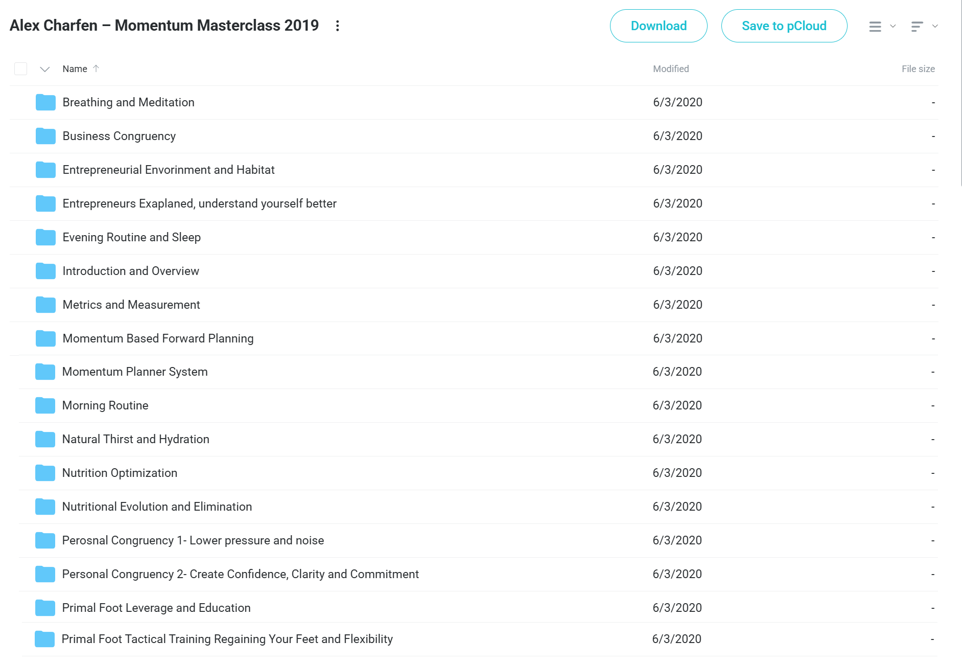 Download Alex Charfen Momentum Masterclass 2019
