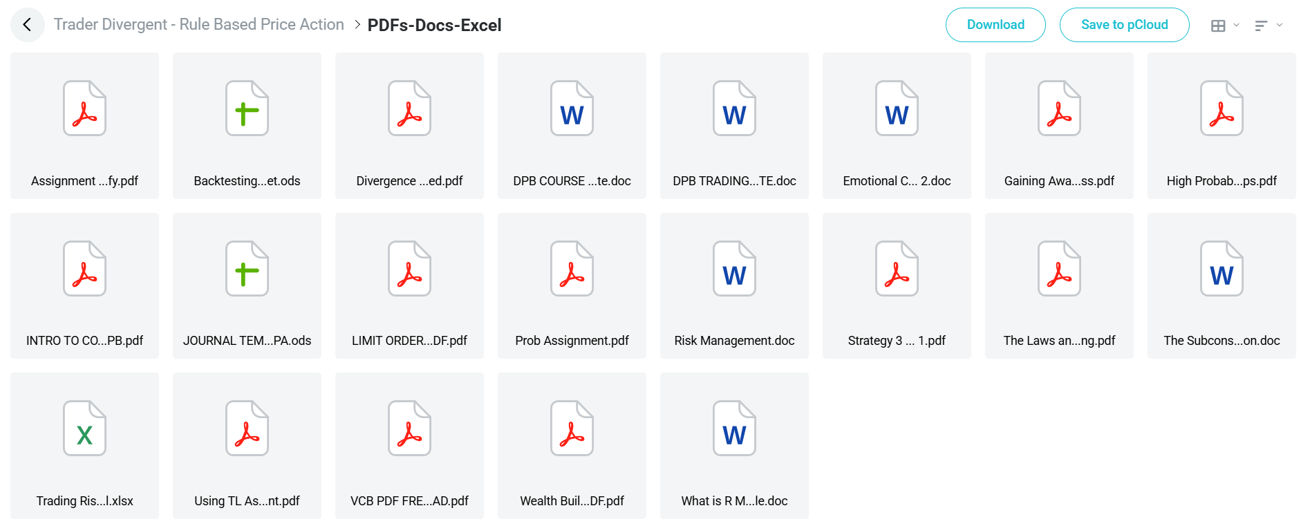 Rule Based Price Action course