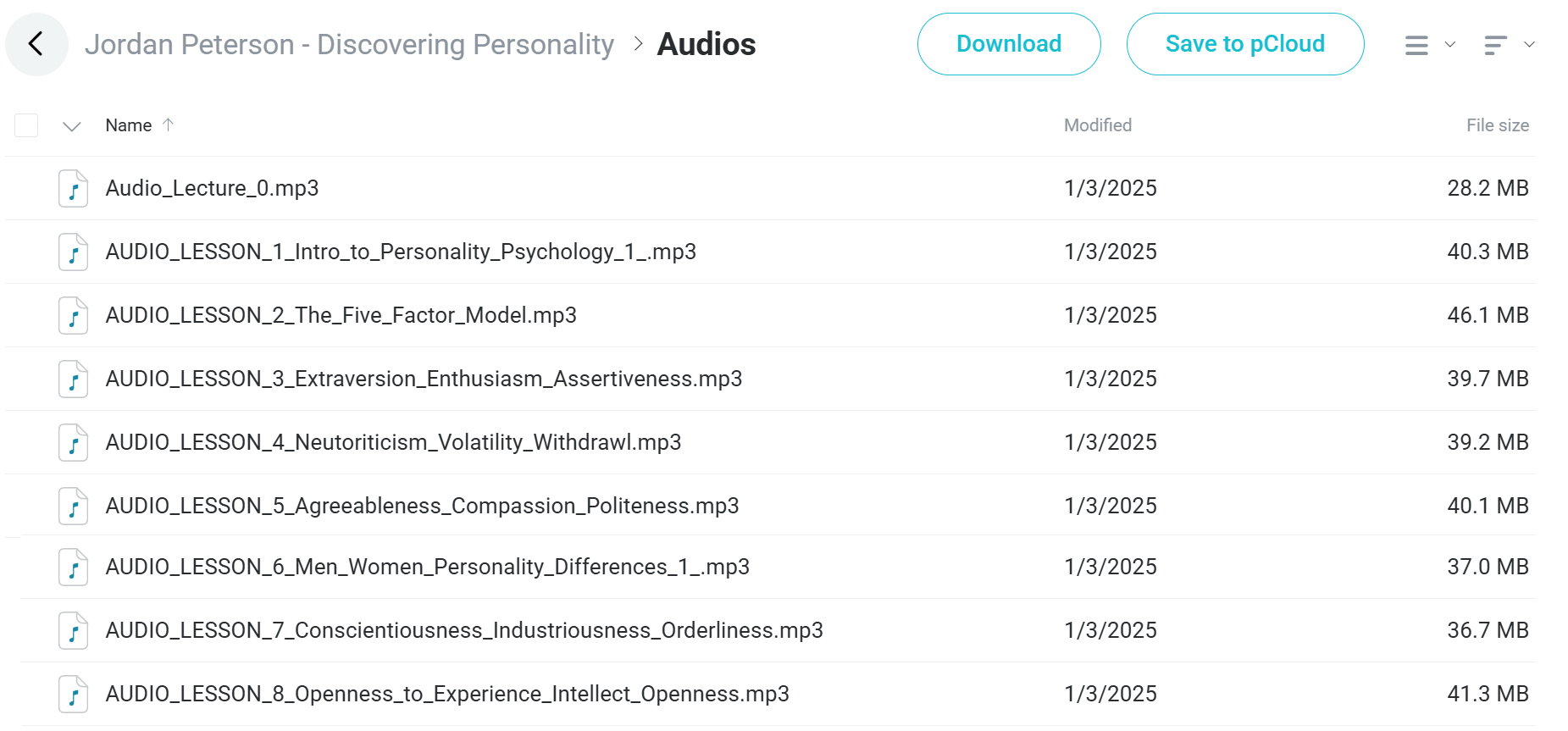 Discovering Personality course