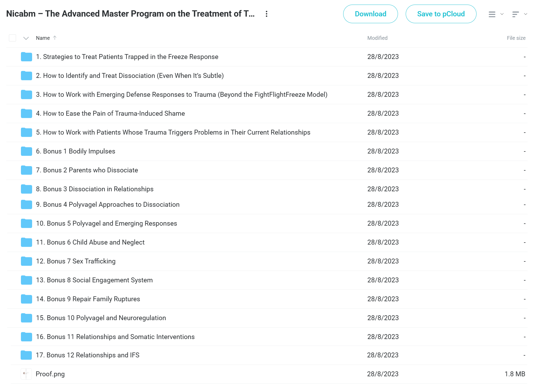 Download NICABM The Advanced Master Program on the Treatment of Trauma