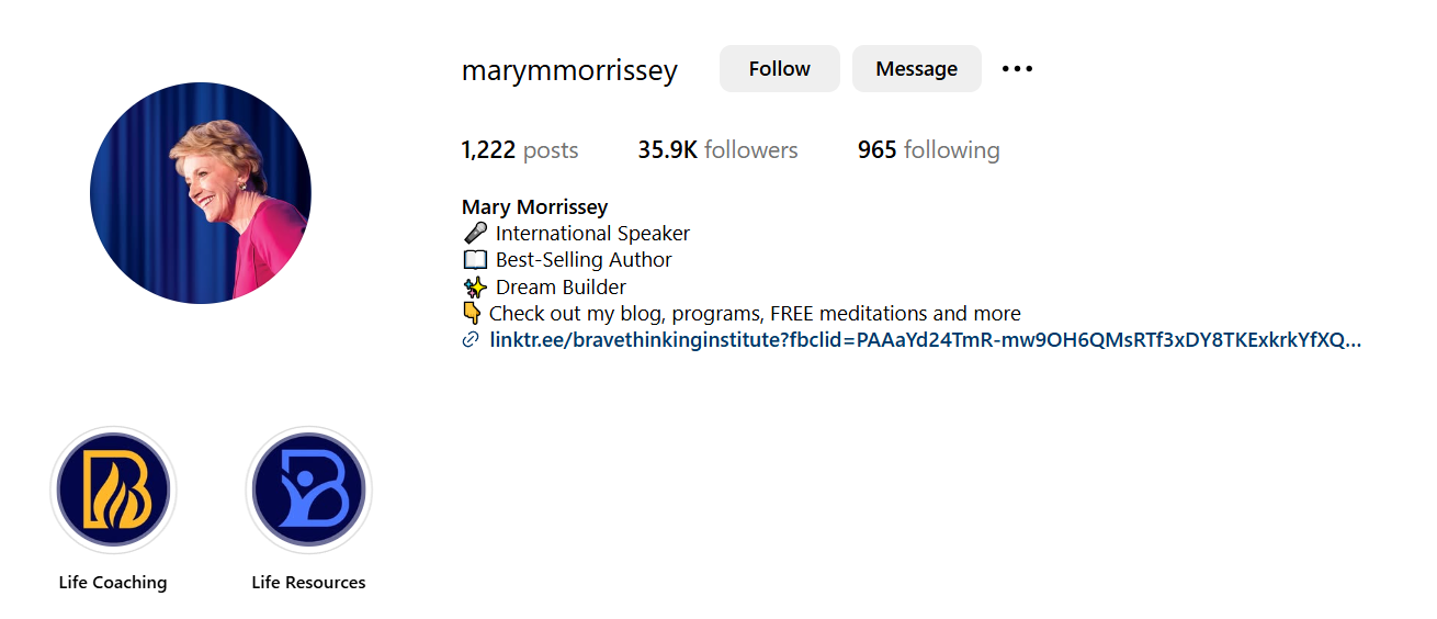 Who is Mary Morrissey